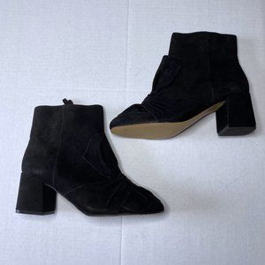 Rebecca Minkoff 6.5 Black Suede Bow Ankle Booties